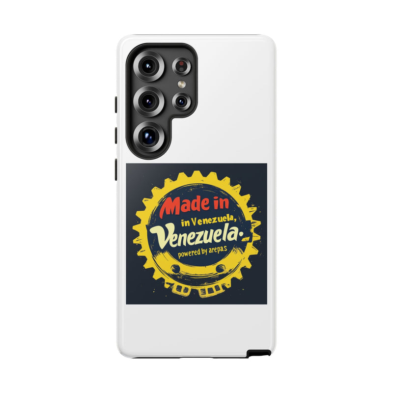 Funda para Teléfono "Made in Venezuela, Powered by Arepas" - Venemoda