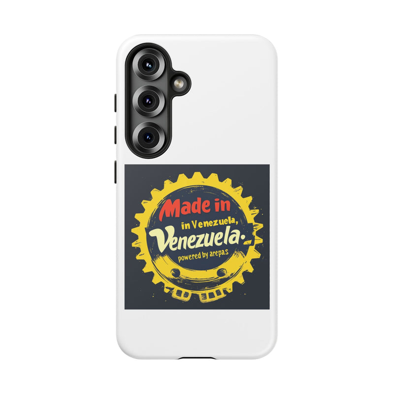 Funda para Teléfono "Made in Venezuela, Powered by Arepas" - Venemoda