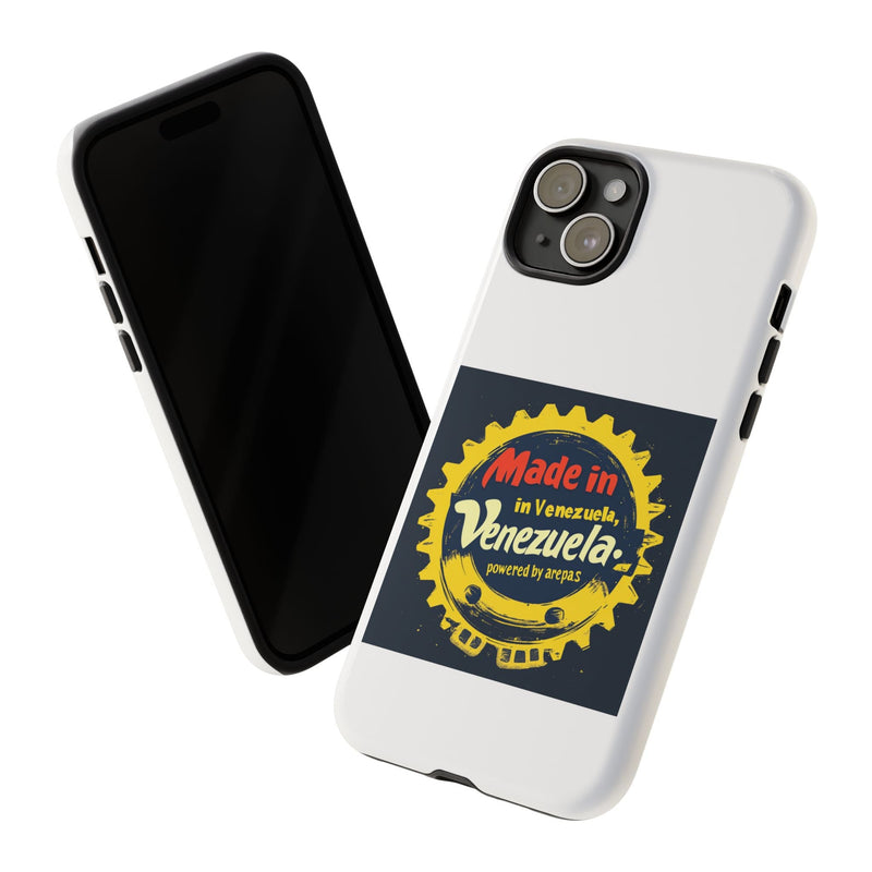 Funda para Teléfono "Made in Venezuela, Powered by Arepas" - Venemoda