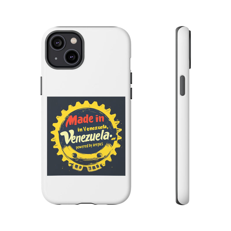 Funda para Teléfono "Made in Venezuela, Powered by Arepas" - Venemoda