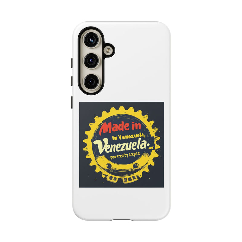 Funda para Teléfono "Made in Venezuela, Powered by Arepas" - Venemoda