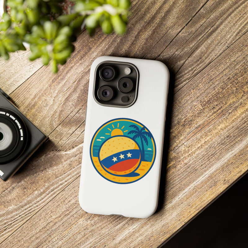 Funda "Tropical Vibes" – Estilo Playa con Protección Doble - Venemoda