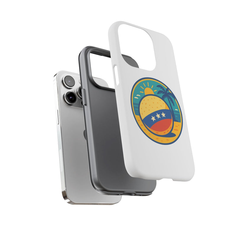Funda "Tropical Vibes" – Estilo Playa con Protección Doble - Venemoda