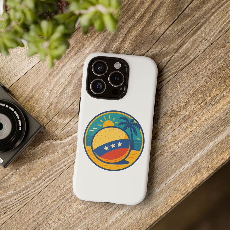 Funda "Tropical Vibes" – Estilo Playa con Protección Doble - Venemoda
