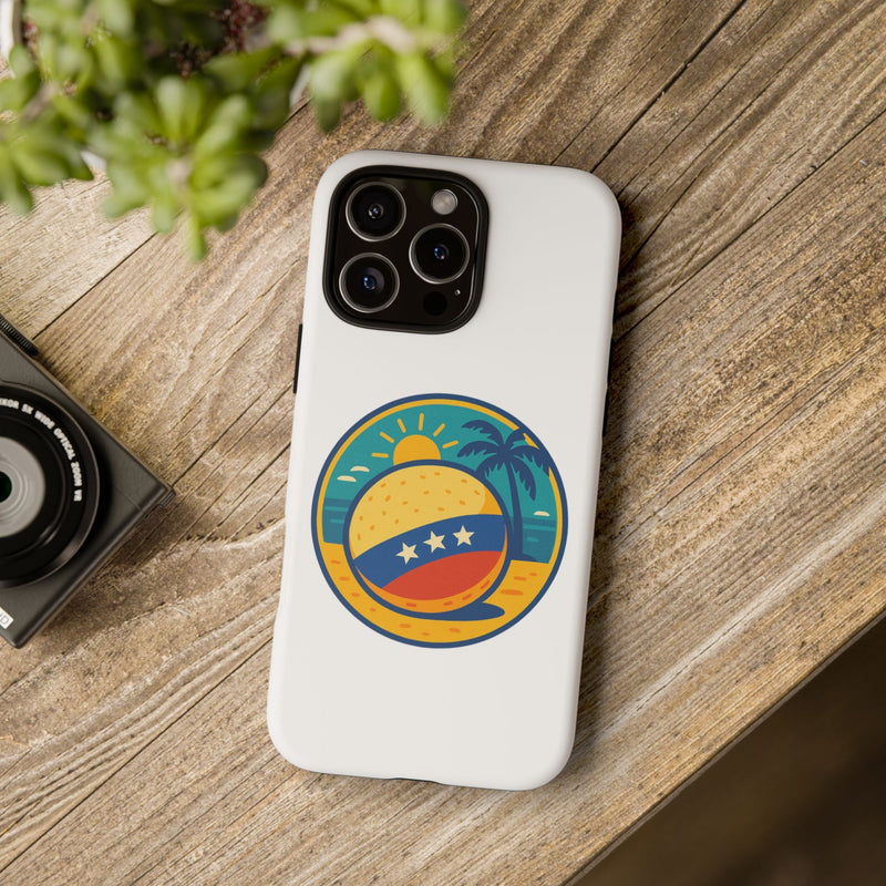 Funda "Tropical Vibes" – Estilo Playa con Protección Doble - Venemoda