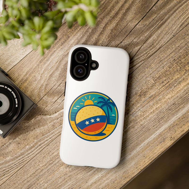 Funda "Tropical Vibes" – Estilo Playa con Protección Doble - Venemoda