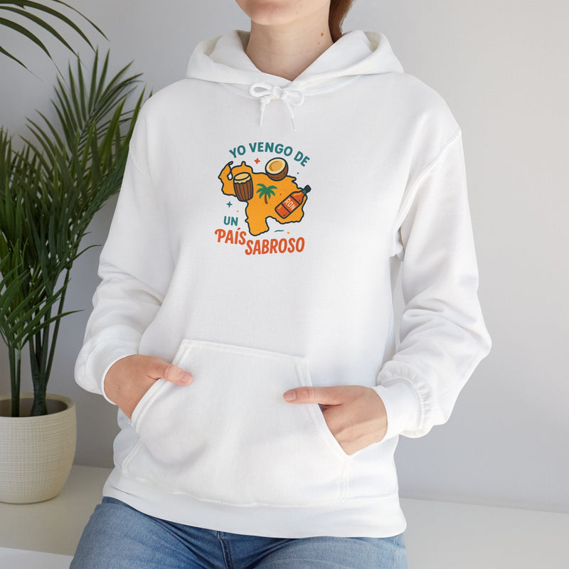 Hoodie Unisex "Yo Vengo de un País Sabroso" - Venemoda