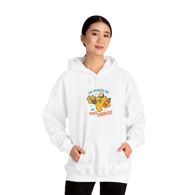 Hoodie Unisex "Yo Vengo de un País Sabroso" - Venemoda